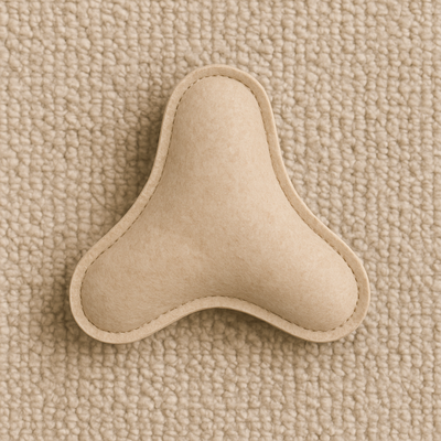 Tail Squad Eco-Friendly Tri-Chew Toy (Beige)