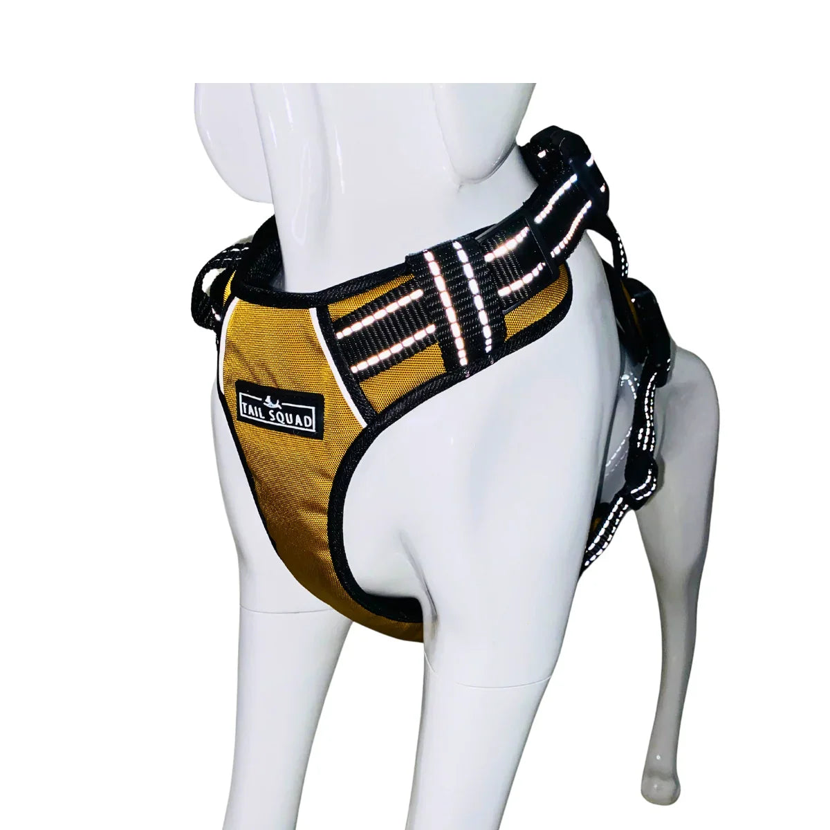 Tail Squad Adjustable Dog Full Body Harness (MUSTARD) - TAIL SQUAD