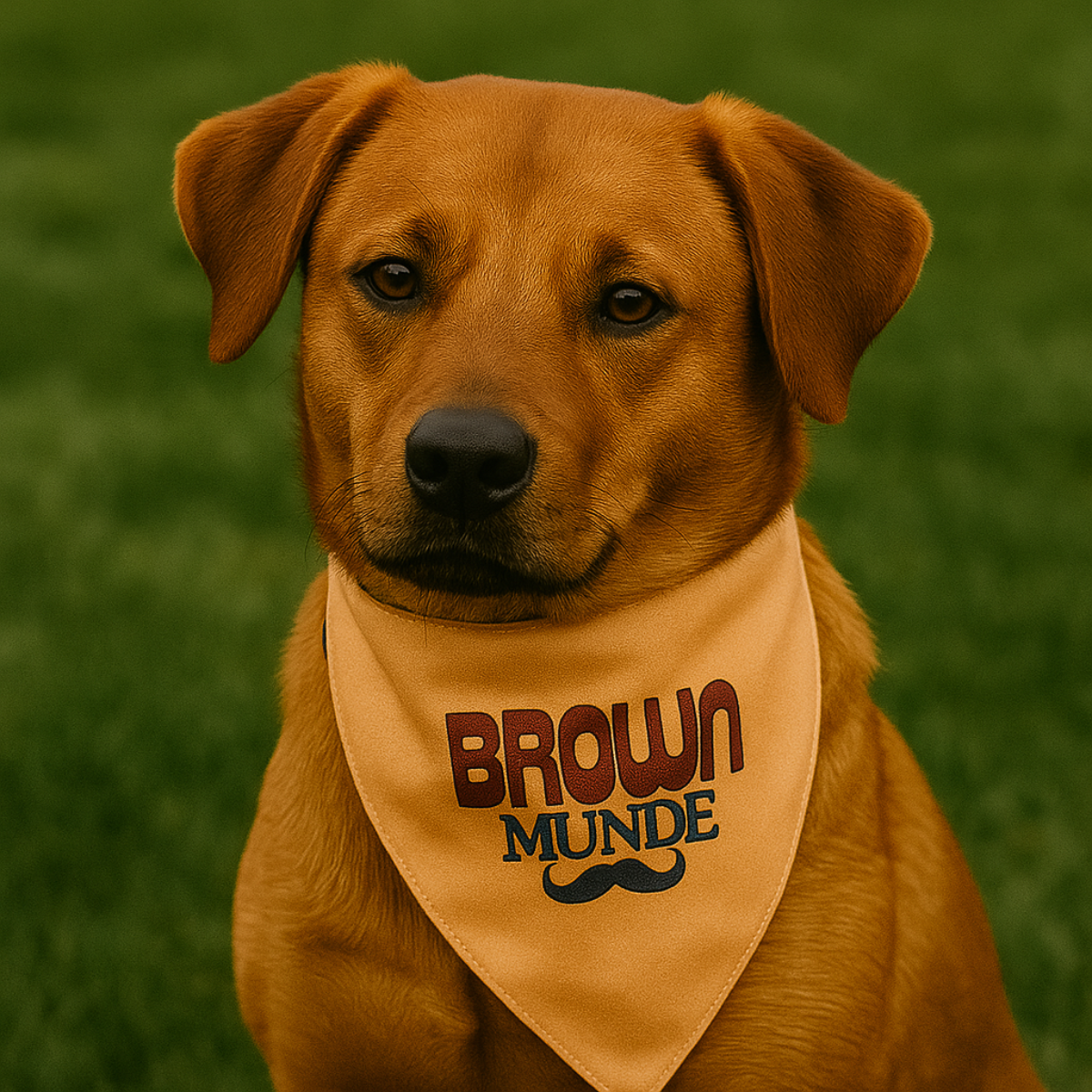 Tail Squad Bandana for Dogs and Cats- Brown Munde - TAIL SQUAD