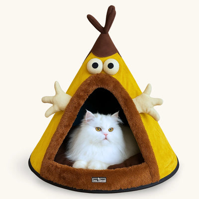Tail Squad Cozy Cat Cave Bed & Cat House (Cartoon)