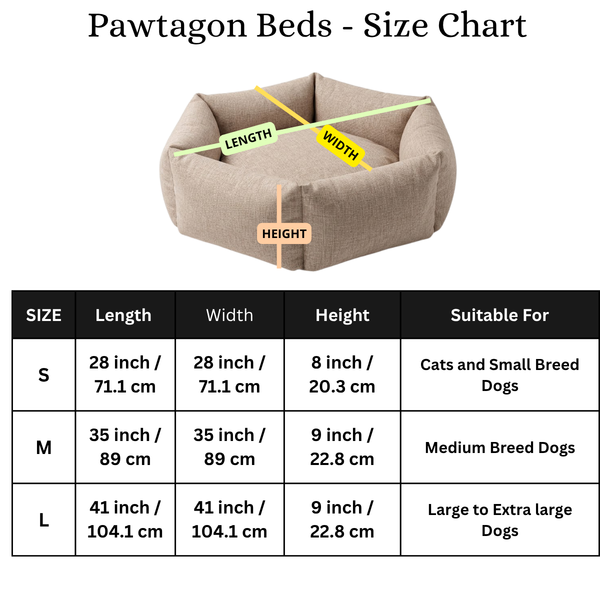 Tail Squad Washable Pawtagon Dog Bed - Camel