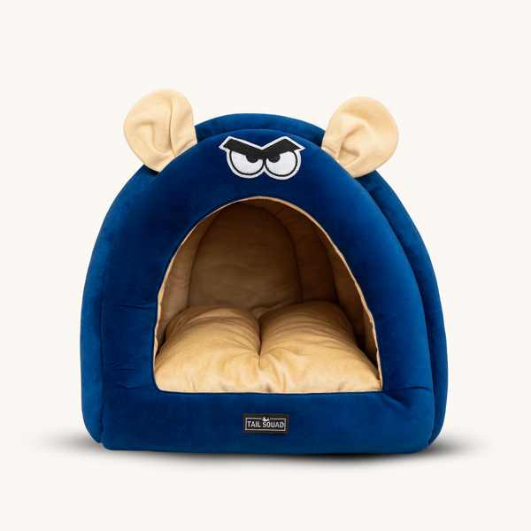Tail Squad Caterpillar Hut for Dogs (Blue) - TAIL SQUAD