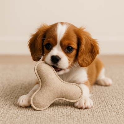 Tail Squad Eco-Friendly Tri-Chew Toy (Beige)