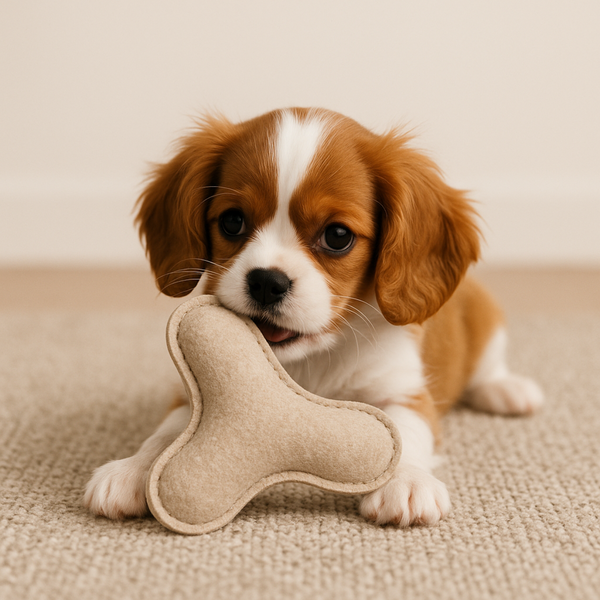 Tail Squad Eco-Friendly Tri-Chew Toy (Beige) - TAIL SQUAD