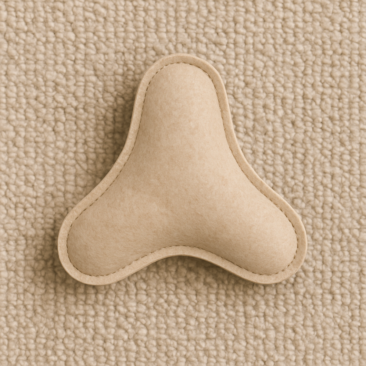 Tail Squad Eco-Friendly Tri-Chew Toy (Beige) - TAIL SQUAD