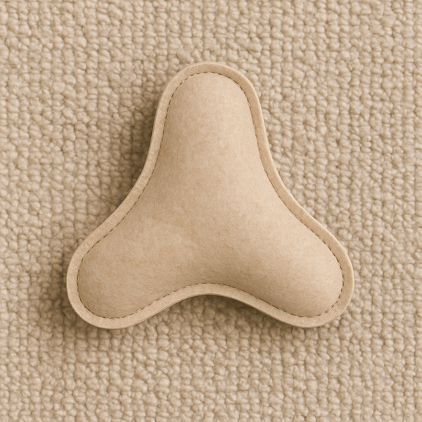 Tail Squad Eco-Friendly Tri-Chew Toy (Beige) - TAIL SQUAD