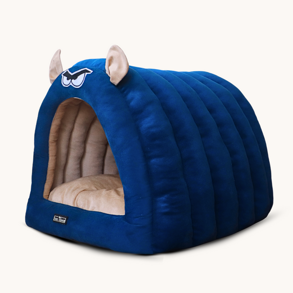 Tail Squad Caterpillar Hut for Dogs (Blue) - TAIL SQUAD