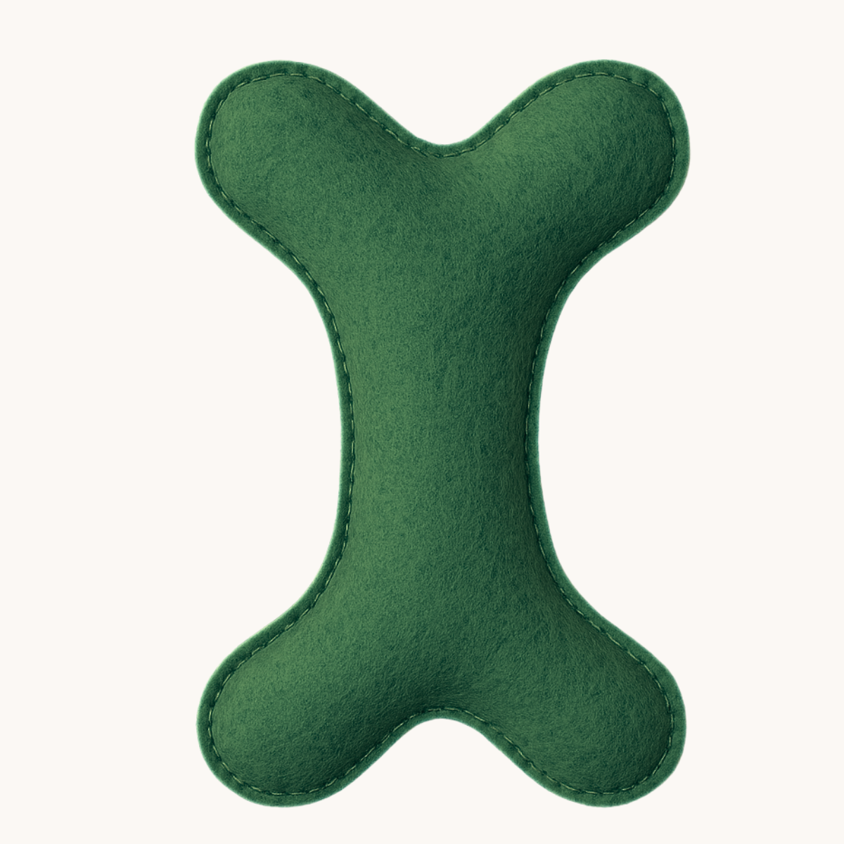 Tail Squad Eco-Friendly Felt Bone Toy For Dogs (Green) - TAIL SQUAD