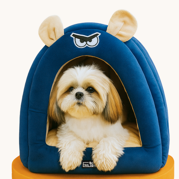 Tail Squad Caterpillar Hut for Dogs (Blue) - TAIL SQUAD