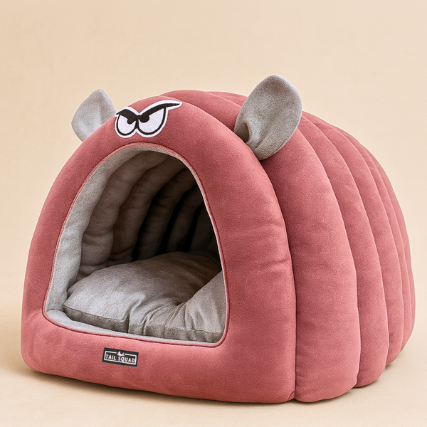 Tail Squad Caterpillar Hut for Dogs (Onion Pink) - TAIL SQUAD