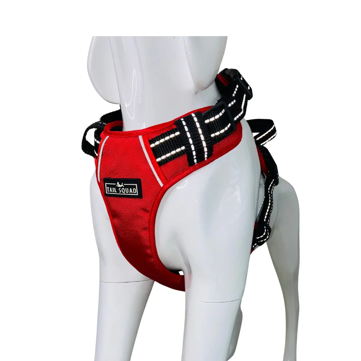 Tail Squad Adjustable Dog Full Body Harness (RED) - TAIL SQUAD