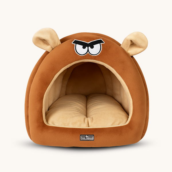 Tail Squad Caterpillar Hut for Dogs (Beige) - TAIL SQUAD