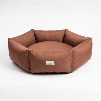 Tail Squad Washable Pawtagon Dog Bed - Chocolate