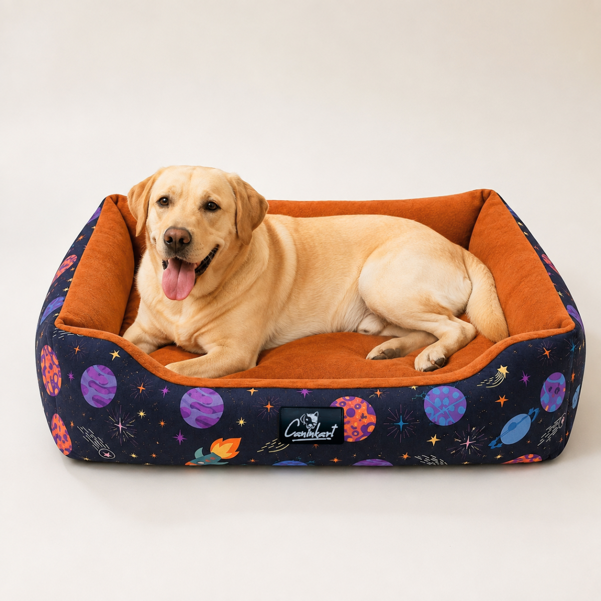 CK Washable Printed Lounger Dog Bed