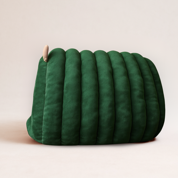 Tail Squad Caterpillar Hut for Dogs (Bottle Green) - TAIL SQUAD