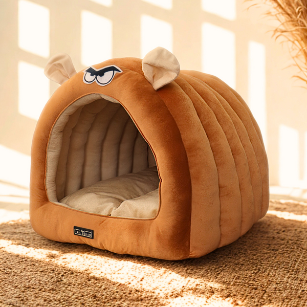 Tail Squad Caterpillar Hut for Dogs (Beige) - TAIL SQUAD
