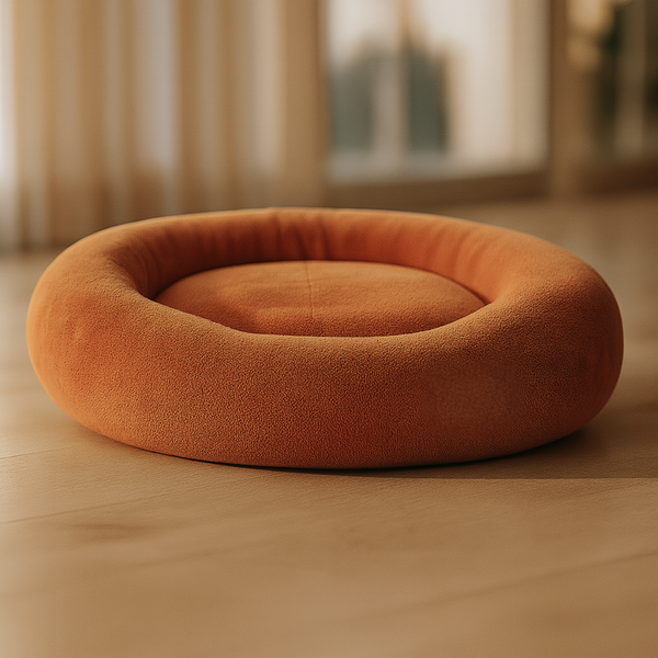 Tail Squad Round Bed for Dogs- Coffee