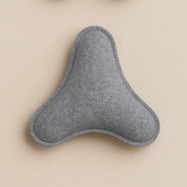 Tail Squad Eco-Friendly Tri-Chew Toy (Grey) - TAIL SQUAD