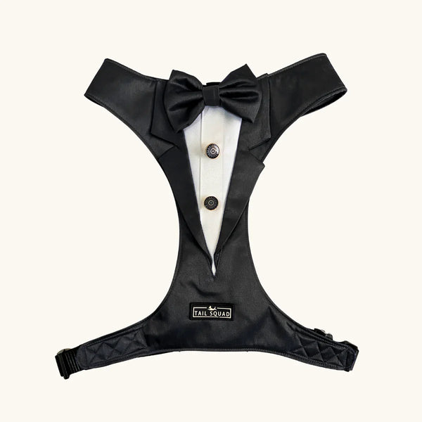 Tail Squad Designer Dog Tuxedo Harness (BLACK) - TAIL SQUAD