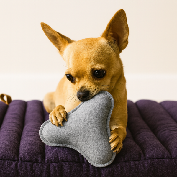 Tail Squad Eco-Friendly Tri-Chew Toy (Grey) - TAIL SQUAD