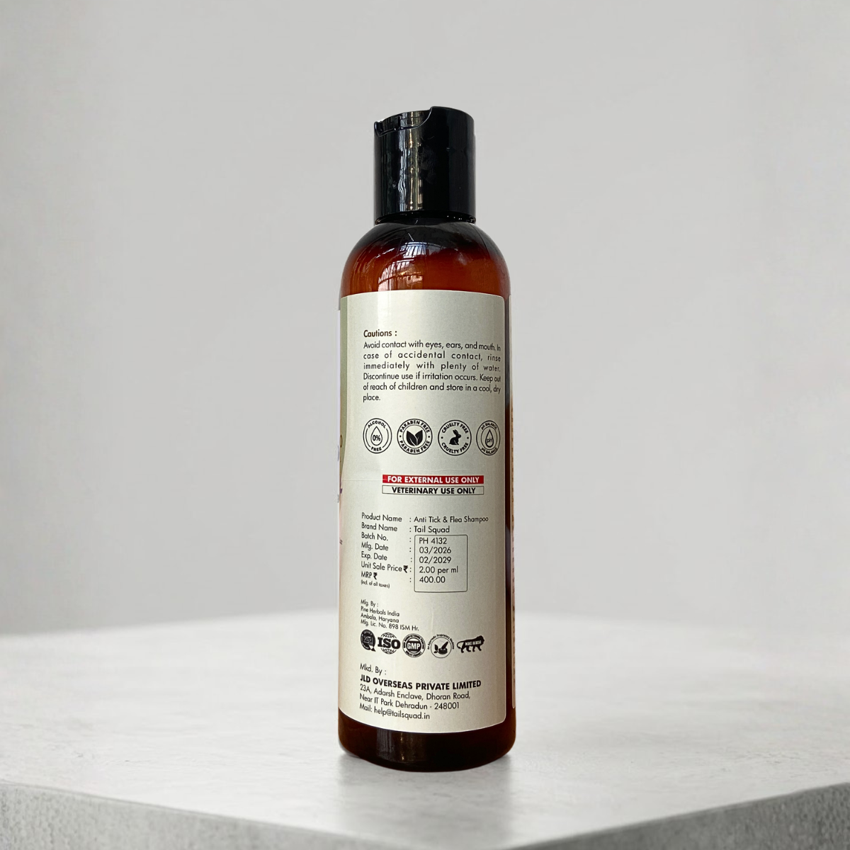Anti Tick & Flea Dog Shampoo – Powerful Protection & Gentle Care- 200ml