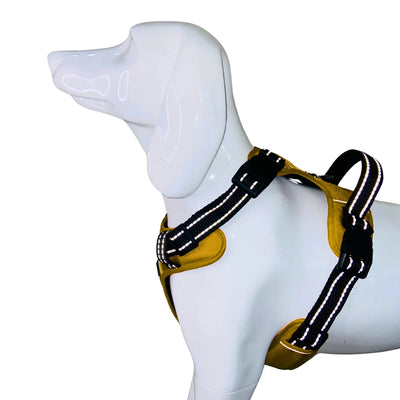 Tail Squad Adjustable Dog Full Body Harness (MUSTARD)