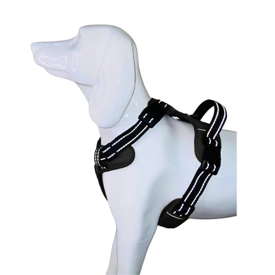Tail Squad Adjustable Dog Full Body Harness (BLACK)