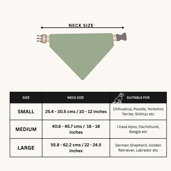 Tail Squad Bandana for Dogs and Cats- Brown Munde - TAIL SQUAD