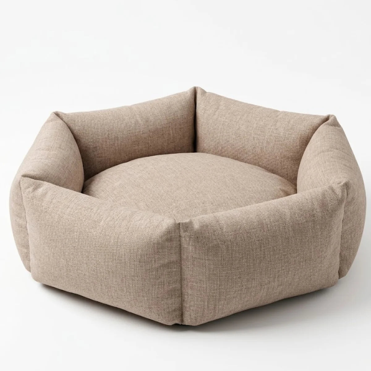 Tail Squad Washable Bolster Dog Beds front view soft cushioned orthopedic pet bed for dogs comfortable sleeping support