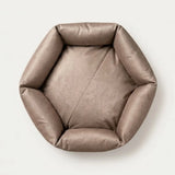 Tail Squad Washable Bolster Dog Bed upper top view showing spacious cushioned design and durable pet sleeping structure