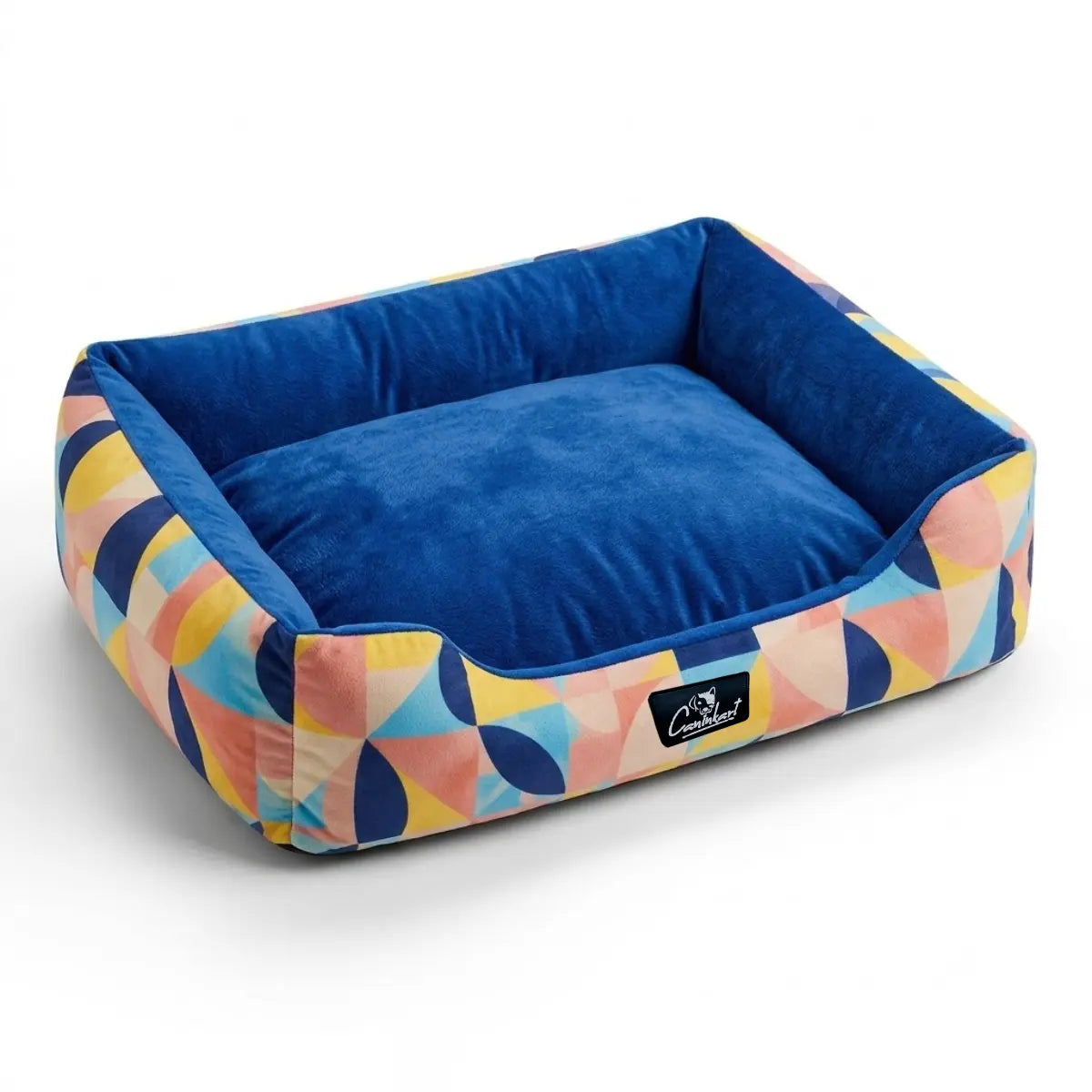 Printed Lounger Bed for Dogs Solara Luxe