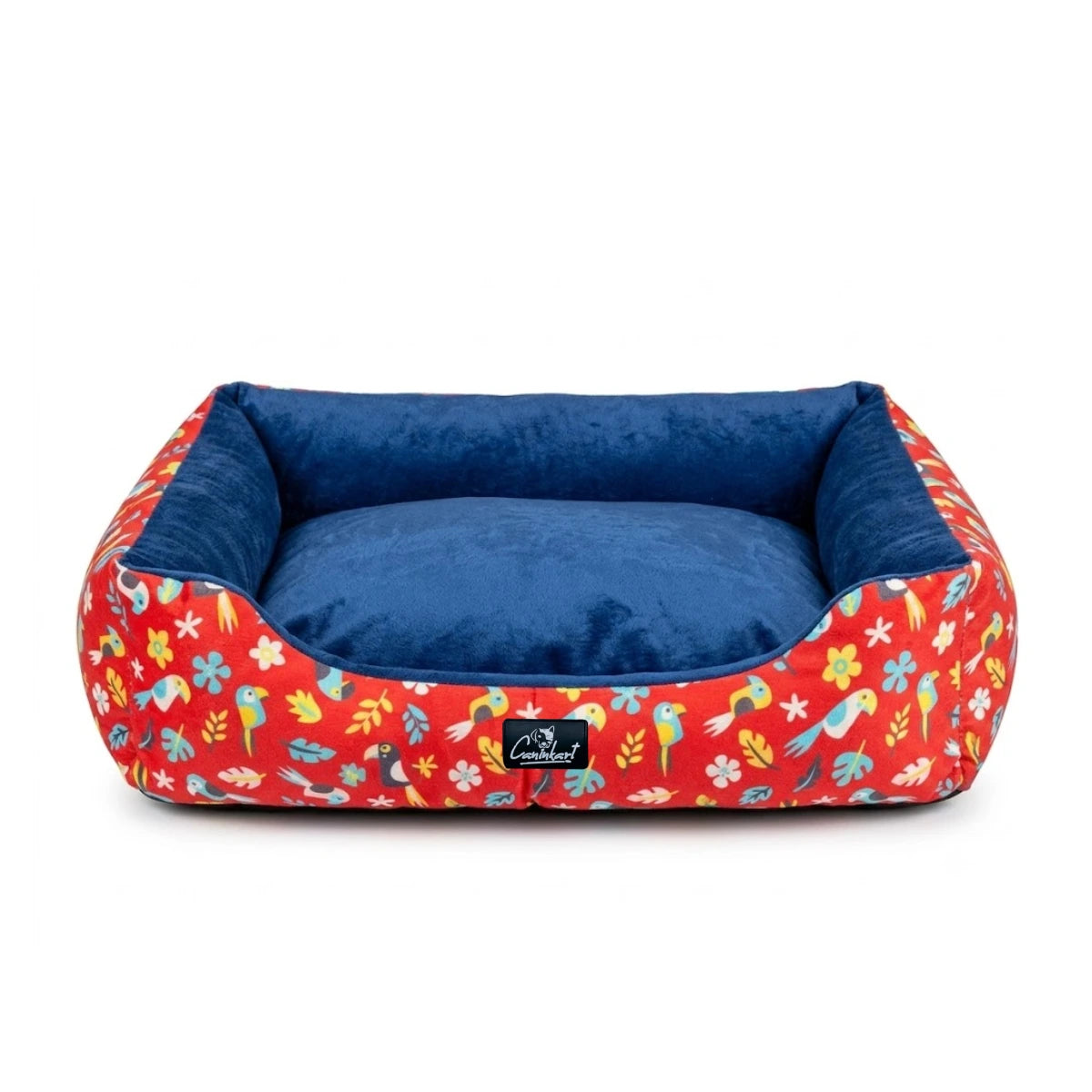 Printed Lounger Bed for Dogs Chirpy