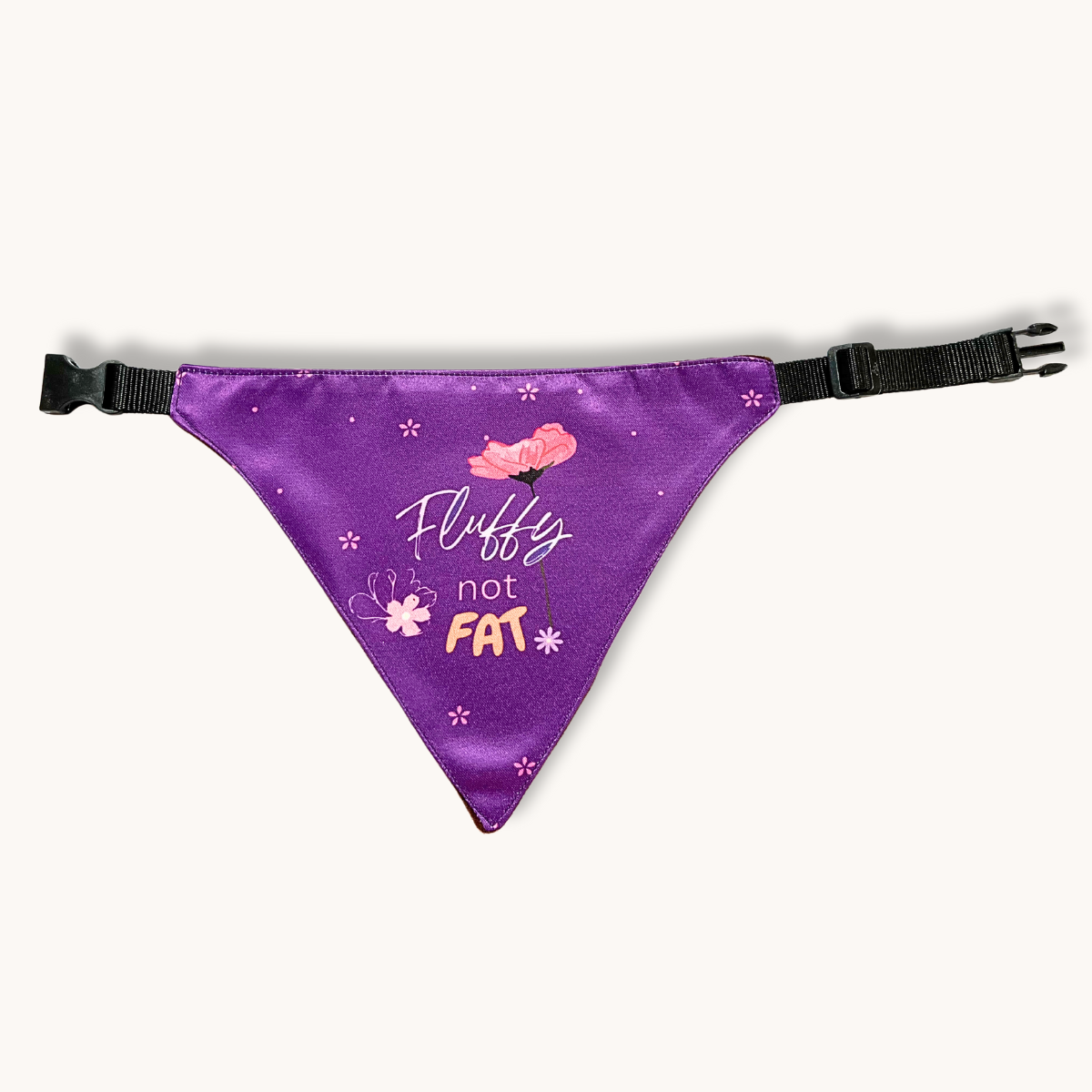 Tail Squad Bandana for Dogs and Cats- Fluffy Not fat - TAIL SQUAD