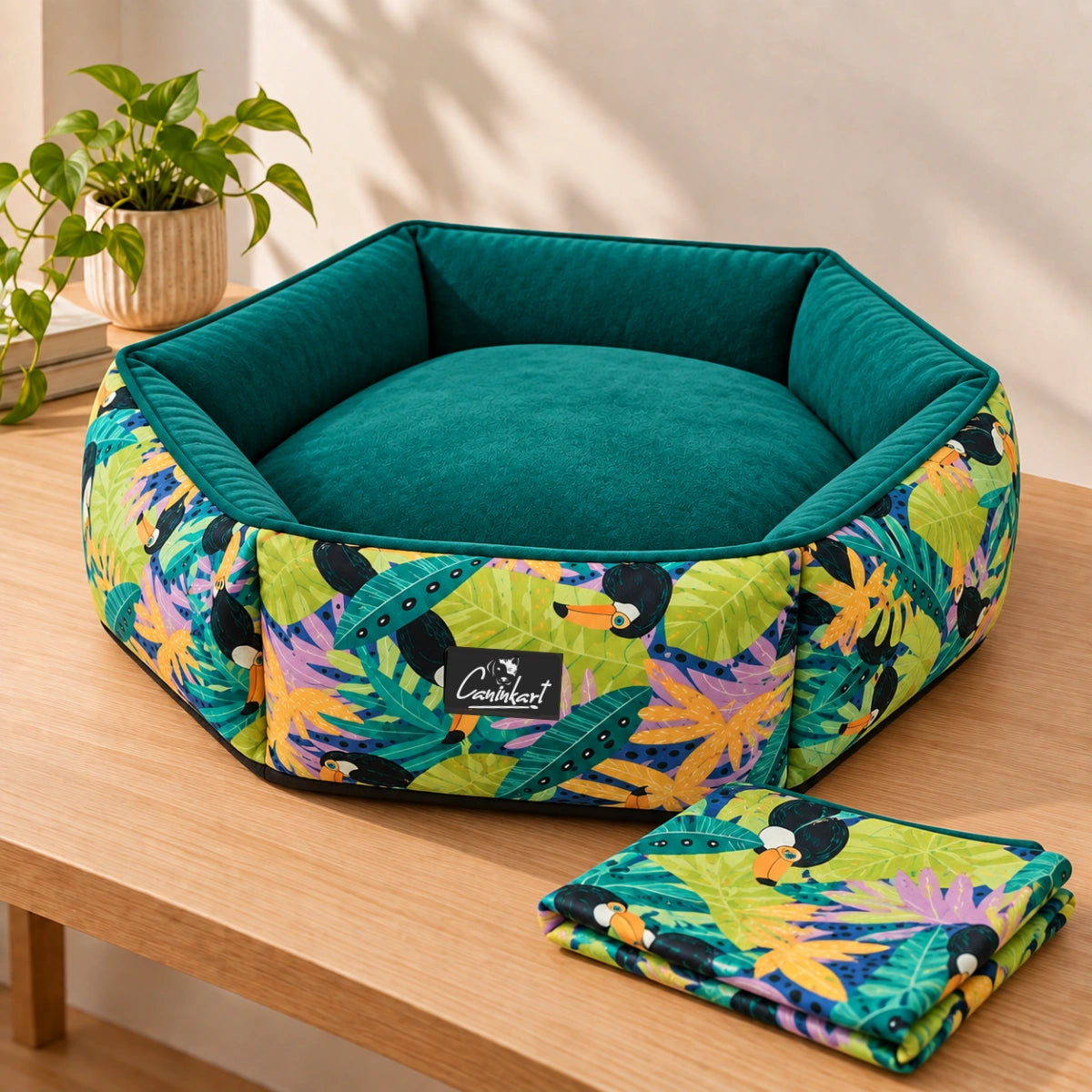 Tropical  Toucan Dog Bed Cover