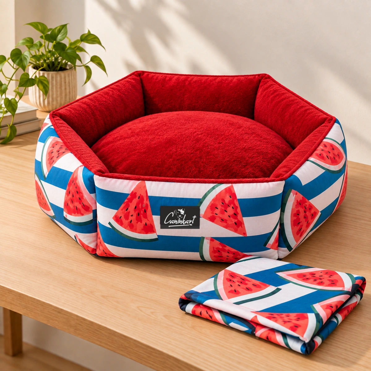 Watermelon Bliss Pawtagon Dog Bed Cover