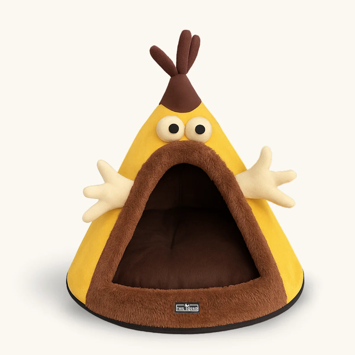Washable Cozy Dog and Cat Cave Bed (Cartoon)