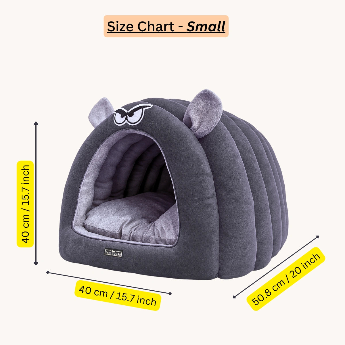 Tail Squad Caterpillar Bed for Dogs and Cats