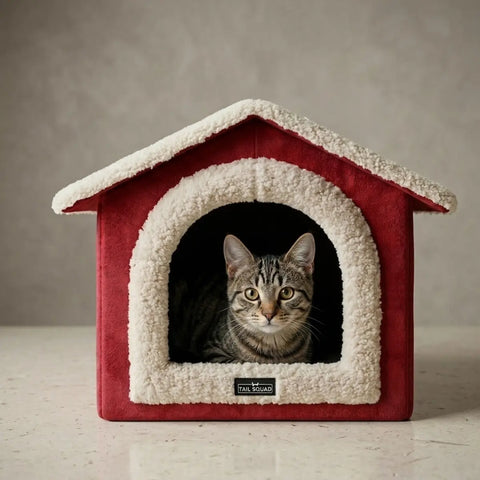 Foldable Hut Shaped Cat House