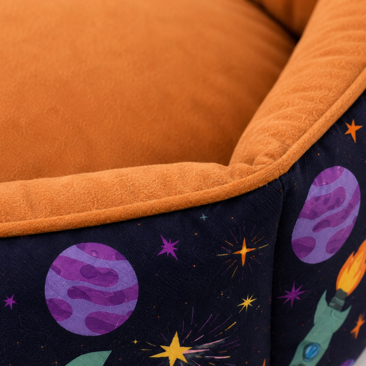 printed washable medium beds for dog