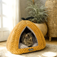 Tail Squad Soft Pumpkin Cat Bed for Comfortable Naps