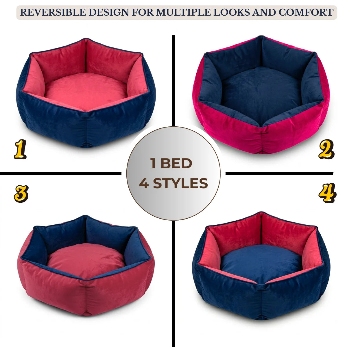 Tail Squad Reversible Summer Bed For Cats and Small Dogs Small clean product view showcasing compact soft travel friendly pet bed