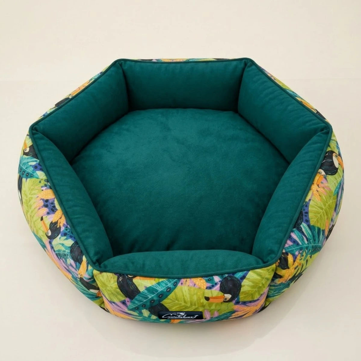 washable printed bed for large dogs